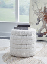 A2Z Furniture - Ashley Furniture - Duntler Living Room - Storage Ottoman / Ivory - A3000678